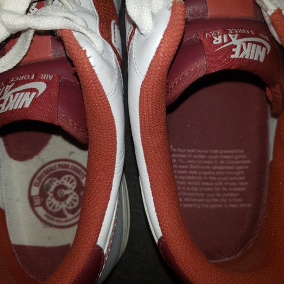 NIKE AF 1 - XXV - Baltimore Cloverdale Courts White-Red -12 - Picture 4 of 5